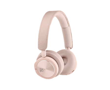 אוזניות אלחוטיות יוקרתיות צבע ורוד מעוצבות עם מסנן רעשים אקטיבי מבית Bang & Olufsen דגם Beoplay H8i Pink 
